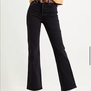 levi’s black ribcage bootcut jeans